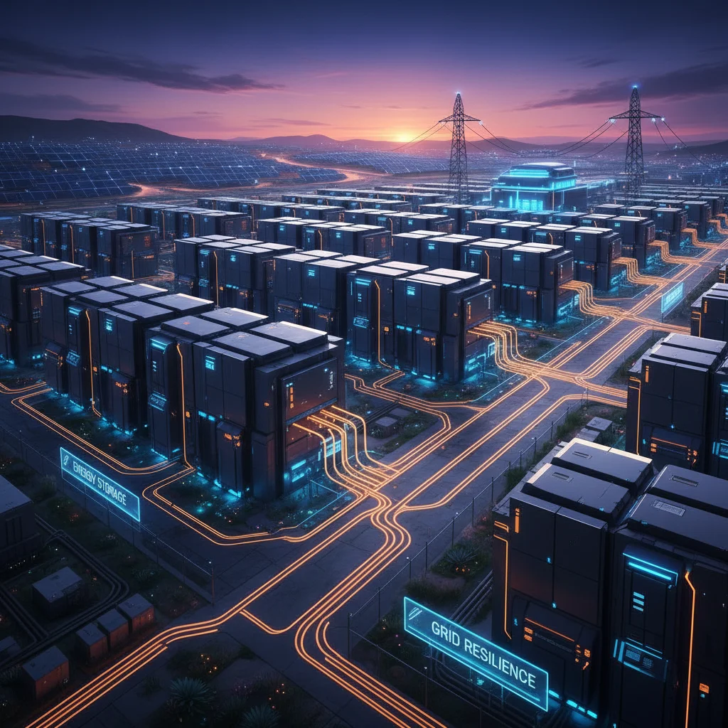 Advanced battery storage facility supporting renewable energy integration