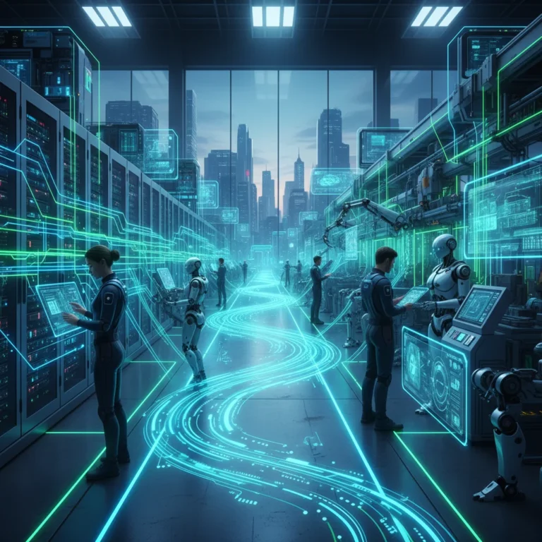 Edge AI technology transforming U.S. businesses for efficiency gains.