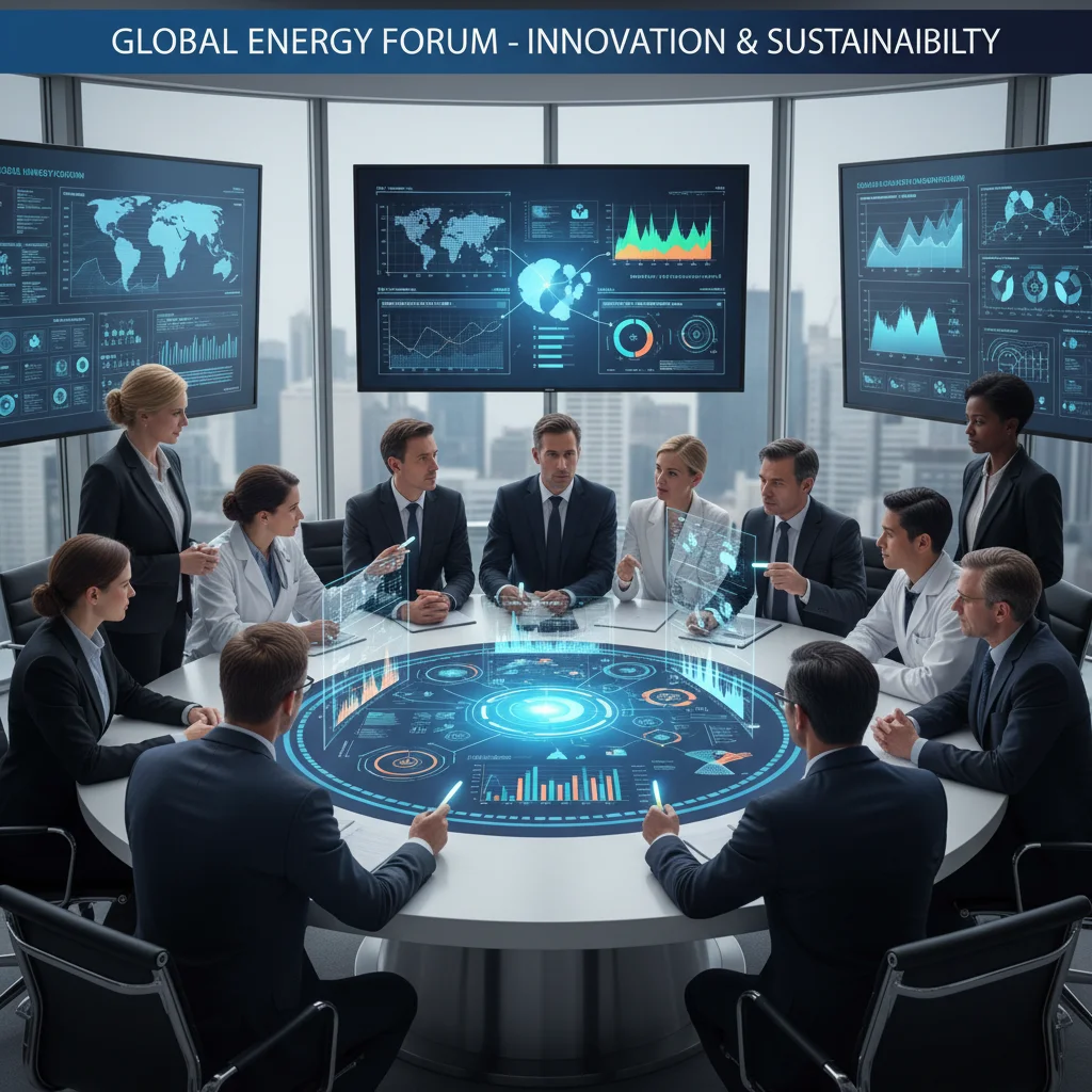 Stakeholders discussing future energy policy and climate strategies