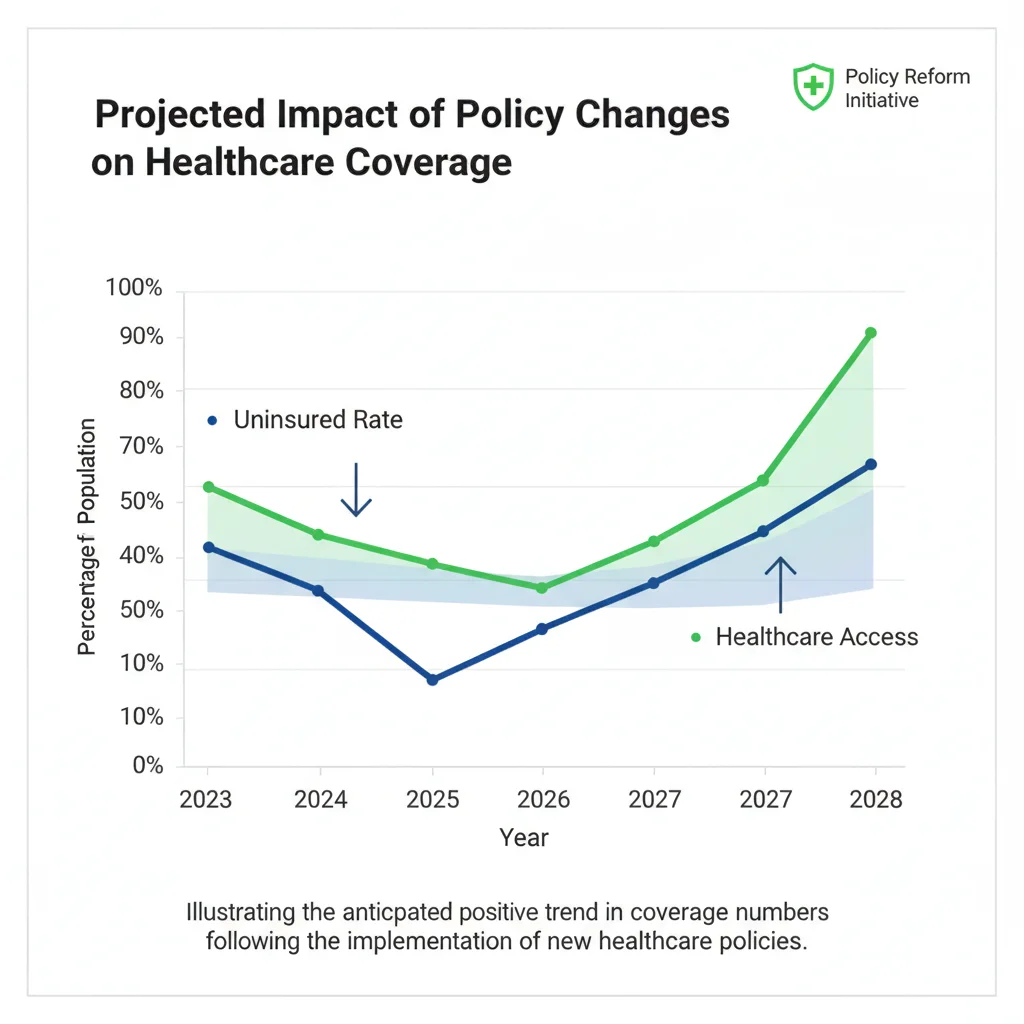 Projected increase in healthcare coverage post-2026 reforms