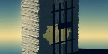 Criminal Justice Reform: Saving US Taxpayers Billions Annually Stack of US dollar bills behind prison bars, symbolizing the cost of incarceration and potential savings from criminal justice reform.