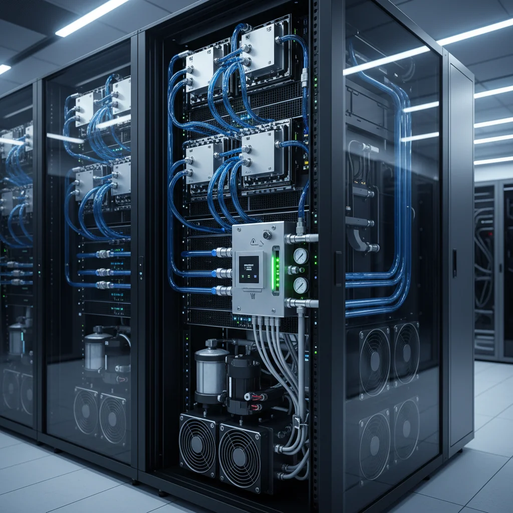 Liquid cooling technology in data center server rack