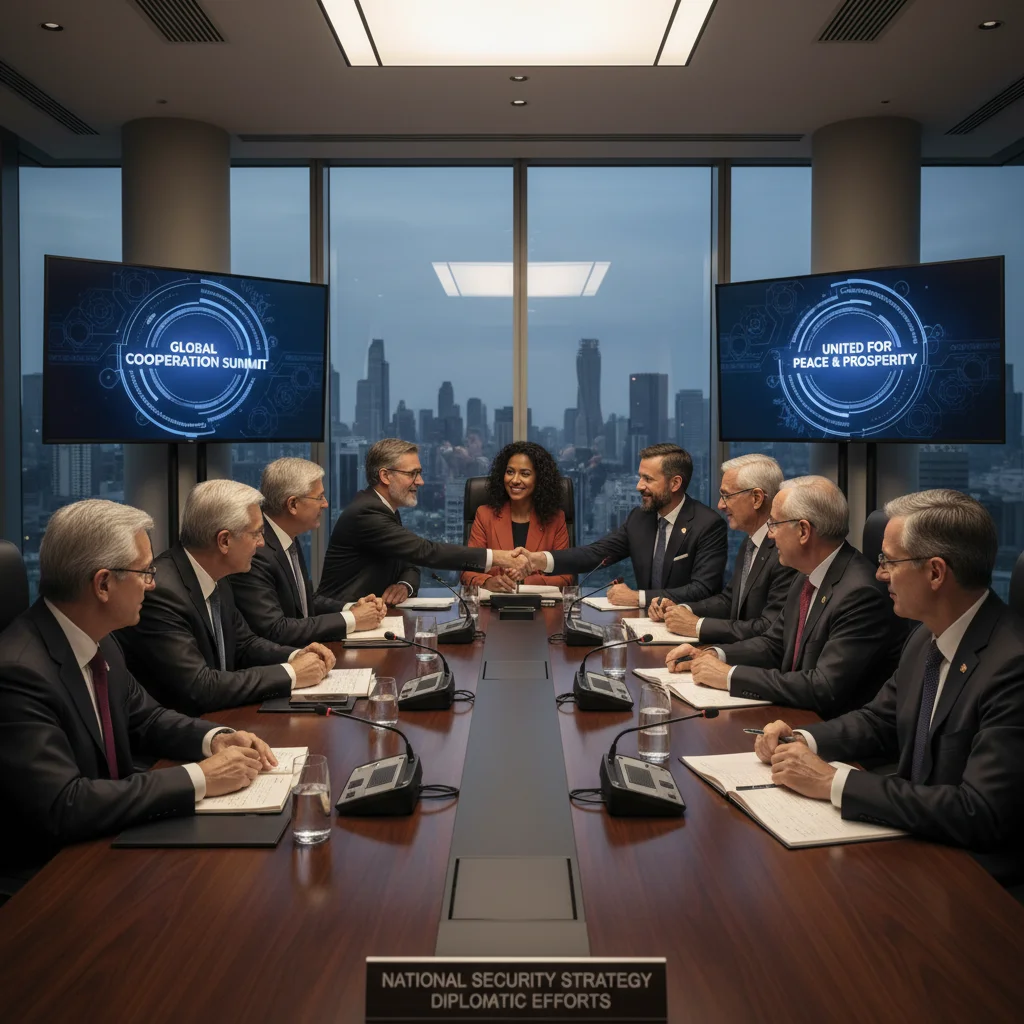 Multilateral cooperation and diplomatic engagement for global stability