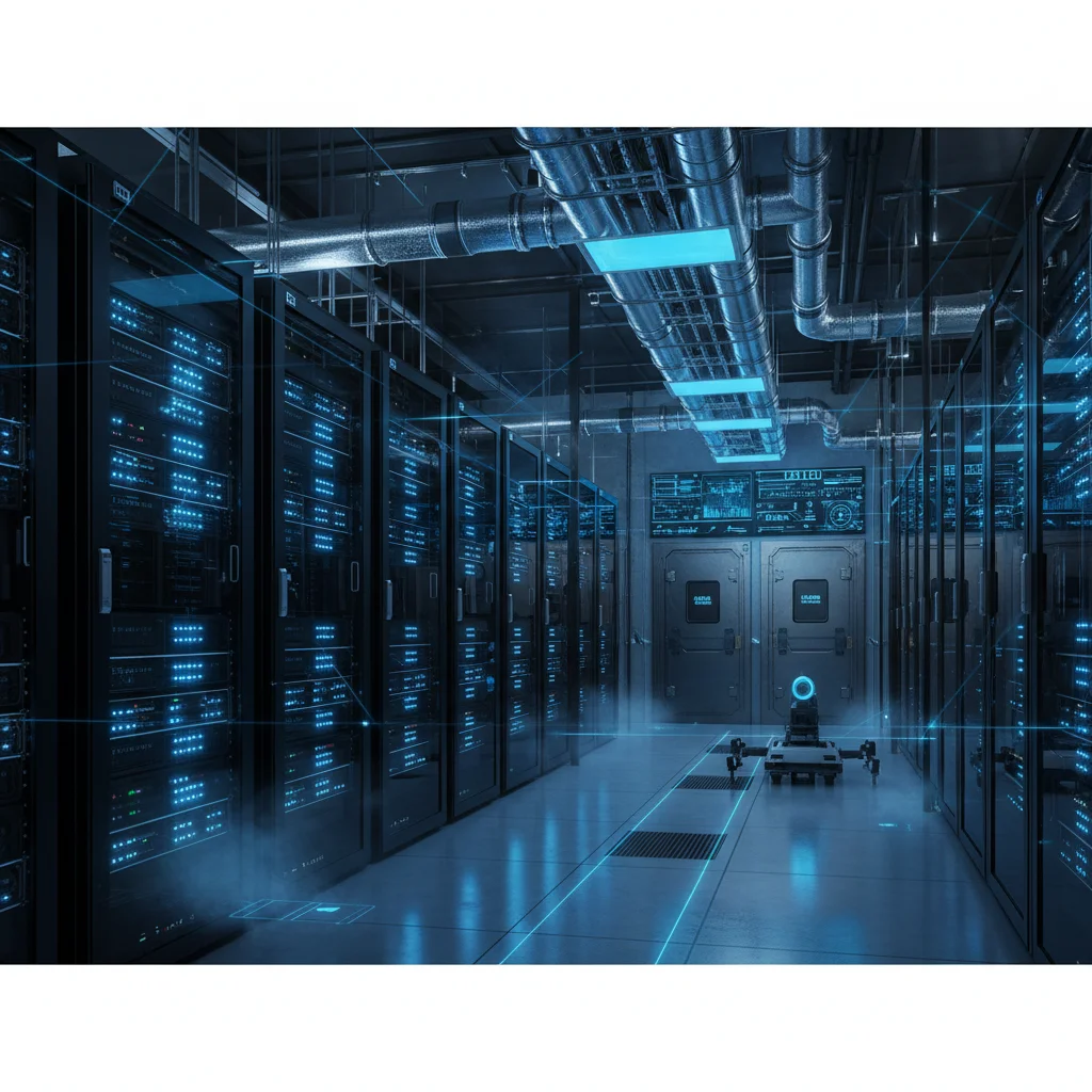 State-of-the-art secure data center for digital archives.
