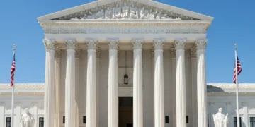United States Supreme Court building, symbolizing justice and legal authority.