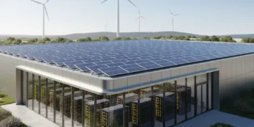 Sustainable data center powered by solar and wind energy