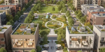 Vibrant US community adapting to remote work trends in 2026